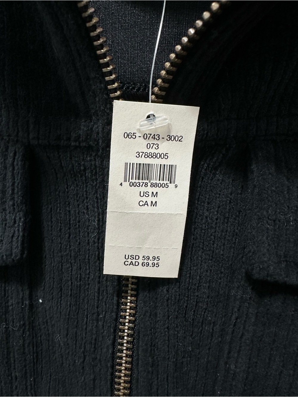 aerie Black Cropped Corduroy Utility Jacket - Picture 4 of 6